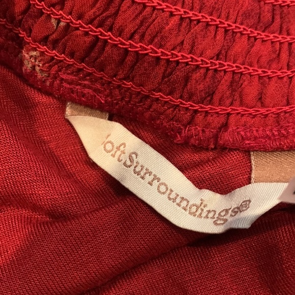 Soft Surrounding Fiery Feather Rustic Boho Maxi Skirt Size S - Picture 9 of 10